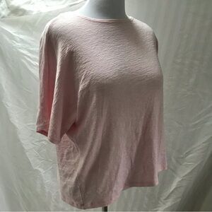Clara Sun Woo cotton knit top in light pink size L